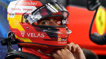 Carlos Sainz durante los Libres 3 del GP de Hungría.