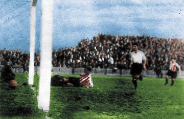 14 goles en el Athletic de Bilbao - Racing (9-5) disputado el 5 de febrero de 1933 en San Mams. El resultado de este partido sigue siendo uno de los mayores misterios en la historia de La Liga, pues en la mayora de los medios locales de la poca figura un 9-4 como marcador final sin que haya constancia escrita del quinto gol del Racing.