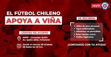Los gestos del fútbol chileno por el incendio que golpea a Viña del Mar