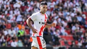 Falcao durante el partido del Rayo contra el Getafe.