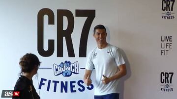 Cristiano's excitement at new gym opening