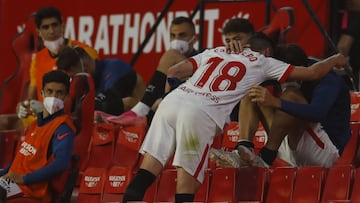 Escudero, tras su último partido.