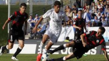 Willian José, durante el partido.