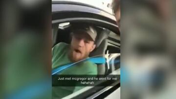 Consejo para la vida: no grabes un Snapchat a McGregor, tu móvil te lo agradecerá