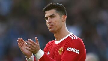 Cristiano Ronaldo during a Premier League game against Brighton & Hove Albion.