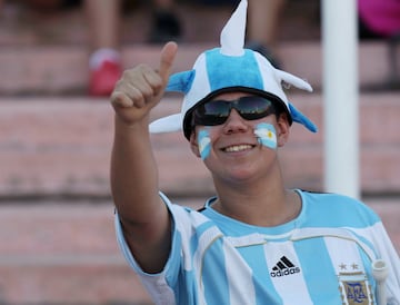 El color previo al Argentina vs México en Mendoza