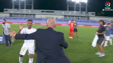 El festejo en cancha del Madrid: vean a Zidane con los jugadores y entenderán todo