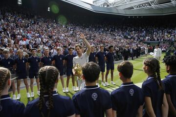 De nuevo Wimbledon. Desde su victoria en 2013 no había vuelto a pisar una final de un Grand Slam. Hasta que en julio de 2016 llegó de nuevo a la final de Wimbledon donde venció a Milos Raonic en 3 sets.