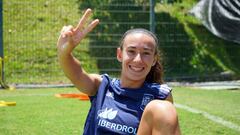 Julia Bartel con la selección española Sub-20.