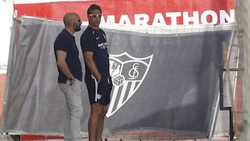 Monchi, junto a Lopetegui.