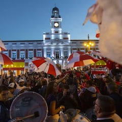 La hinchada de River Plate conquistó la Puerta del Sol: así fue el banderazo