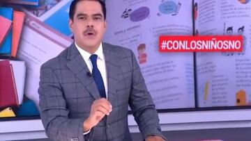 La reacción en vivo de Javier Alatorre, tras dar la noticia de los nuevos libros de texto de la SEP