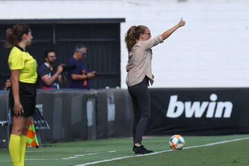 Irene Ferreras durante un partido del Valencia.