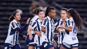 Rayadas goleó a Frazsiers y sacó su primer triunfo en Concacaf W Champions Cup