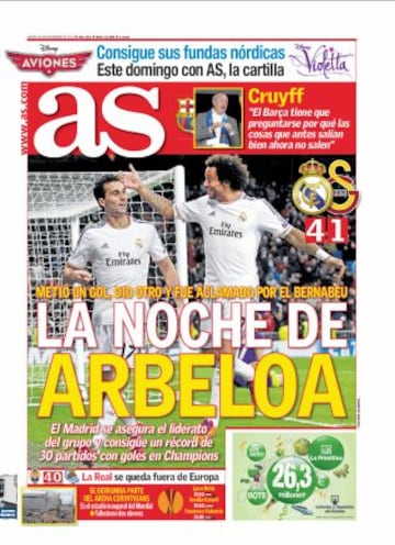 Las portadas de AS de noviembre