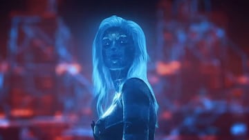 Grimes en Cyberpunk 2077.