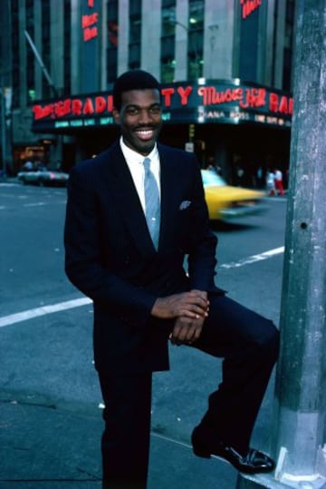 Bernard King posando en New York en 1984