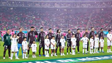 Players of Mexico during the game international friendly between Mexican National team (Mexico) and United States (USA) at Akron Stadium, on October 15, 2024, Guadalajara, Jalisco, Mexico.