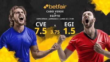 Cabo Verde vs. Egipto: horario, TV, estadísticas, clasificación y pronósticos