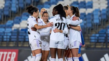 22/12/22 PARTIDO CHAMPIONS ENTRE EL REAL MADRID FEMENINO Y EL KFF VLLAZNIA EN EL ESTADIO ALFREDO DI STEFANO
GOL 2-1 TERESA