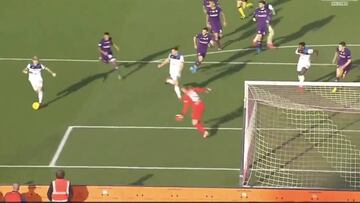 Gol de Duv&aacute;n Zapata contra la Fiorentina