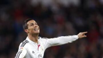 Cristiano celebra su segundo gol al Celta.