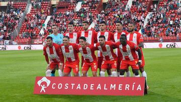 Alineaciónm del Almería contra el Albacete.