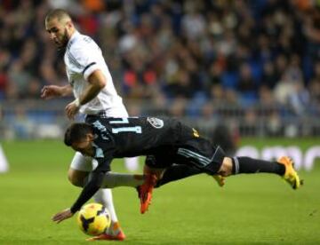 Benzema con Orellana.