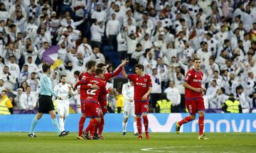 1-1. Guillermo celebró el gol del empate.