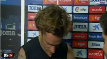 Griezmann storms off when reporter asks about his future