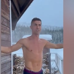 Cristiano sale a -20º semidesnudo en Laponia: el vídeo va por 70M solo en X por lo que hace