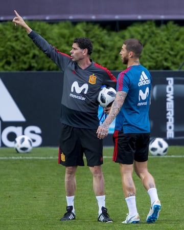 Fernando Hierro y Sergio Ramos.