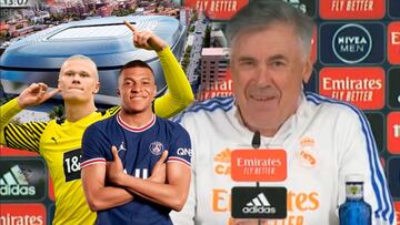 "¿Mbappé y Haaland en el nuevo Bernabéu?" Y Ancelotti se marca una respuesta que es oro puro