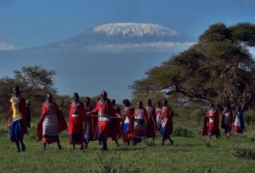 Los Juegos de los masái se celebraron a las faldas del Kilimanjaro.