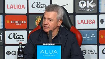 Javier Aguirre, entrenador del Mallorca en la rueda de prensa post-partido Mallorca-Granada.