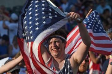 Imágenes de hinchas de EE.UU - Paraguay en Copa América