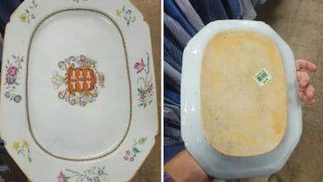 Un hombre compra una bandeja en una tienda de segunda mano y su valor se multiplica por miles: “Solo dos en los últimos 50 años”