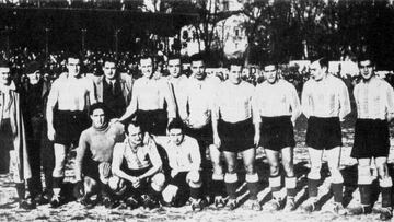 El Alavés campeón de la Copa de las Brigadas de Navarra de 1937.