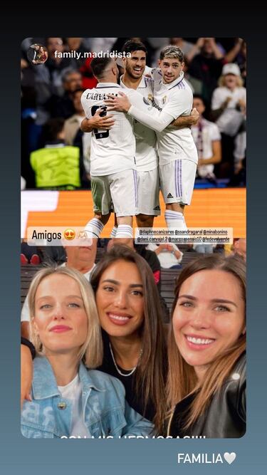 La reacci車n de Sandra Garal al gol de Marco Asensio en Champions