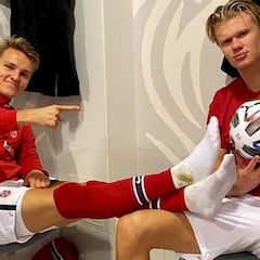 Odegaard, juez de Haaland