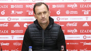 Joseba Etxeberria, en rueda de prensa.