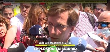 El alcalde de Madrid confirma 17 heridos, y una persona en estado grave.