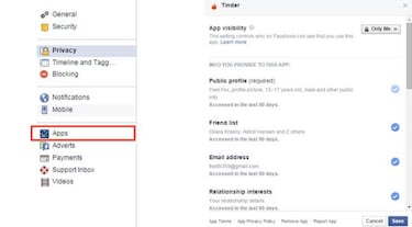 Cómo ligar por Tinder sin que se enteren nuestros contactos en Facebook