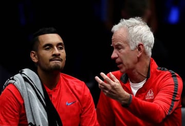 Nick Kyrgios y John McEnroe, en la Laver Cup.