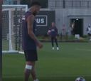 Neymar pone un increíble centro para el remate de Ander