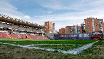 Interior del estadio de Vallecas.