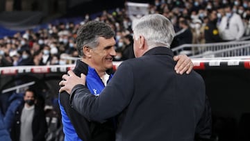Jos¨¦ Luis Mendilibar y Carlo Ancelotti.