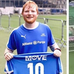 La dramática jugada con la que Ed Sheeran pide su fichaje por el Real Madrid