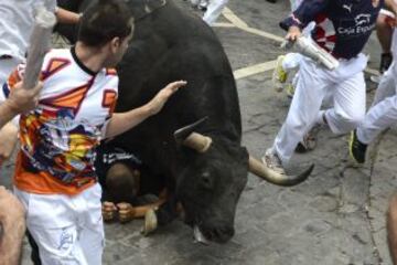 El séptimo encierro de San Fermín 2013, en imágenes