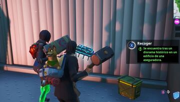 Fortnite Battle Royale: cómo conseguir el Fortbyte #76 tras un diorama histórico en un edificio de una aseguradora